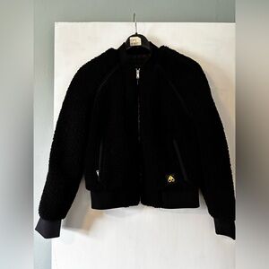 Moose Knuckles Women’s Black Fleece Bomber Jacket